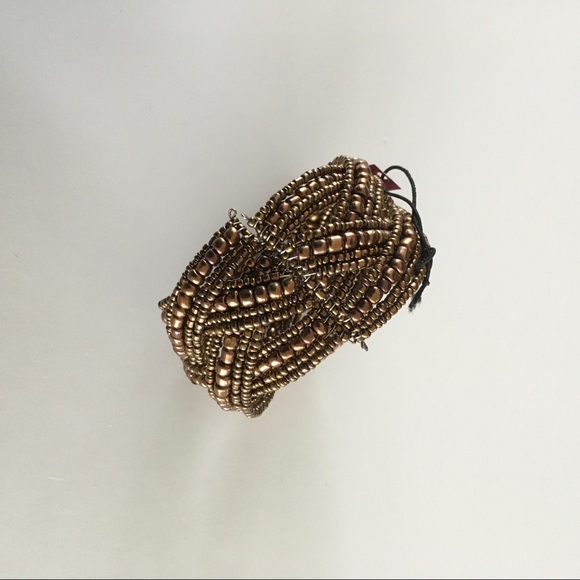 NWT Copper Beaded stretch cuff bracelet. - Picture 3 of 3